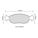 Endless MX72 Brake Pads