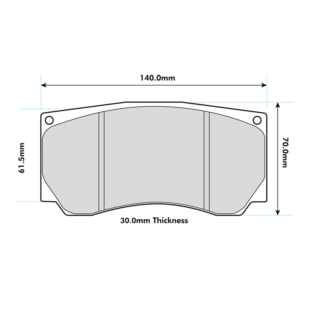 Pagid RSL1 Brake Pads To Fit AP Racing CP5850 / Brembo 07.6955.1 Calipers