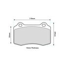 Pagid RST3 Brake Pads