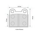 Pagid RSH42 Brake Pads