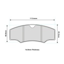 Pagid RSH3 Brake Pads To Fit AP Racing CP2361 Calipers