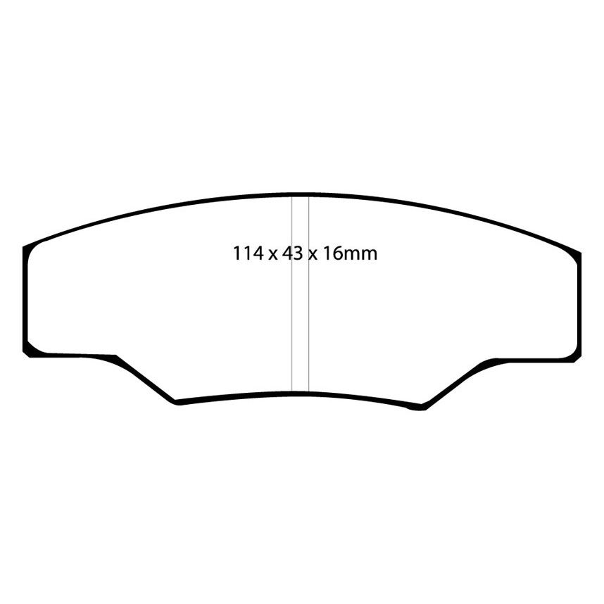 [EBCDP4003R] EBC Brakes Yellowstuff Performance Brake Pads