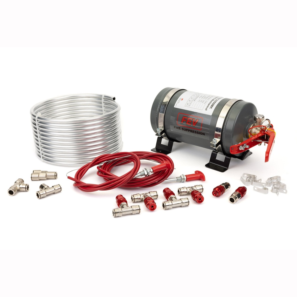 [FEV100.000.138] FEV N-TEC 2.25Kg Mechanical Stored Pressure Gas Fire Extinguisher Kit
