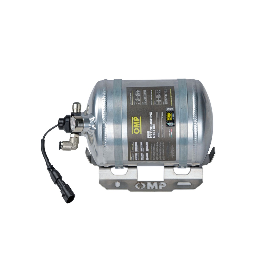 [OMPCE0-SAL6-A01] OMP SAL6 Saloon / GT Electrical 2kg Fire Extinguisher System - Alloy Bottle