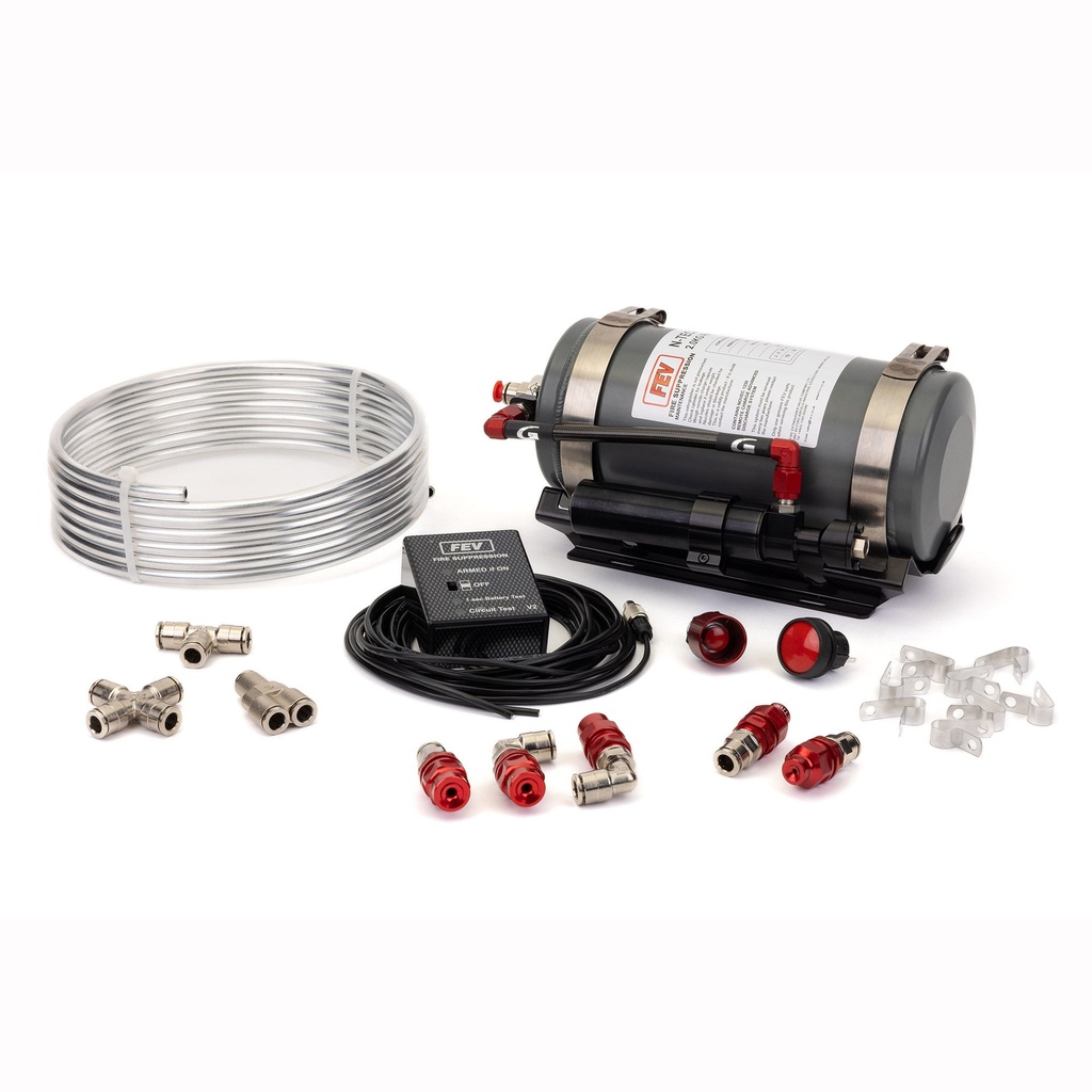 [FEV100.000.163.MV] FEV N-TEC 2.0Kg Electrical Remote Charge Gas Fire Extinguisher Kit