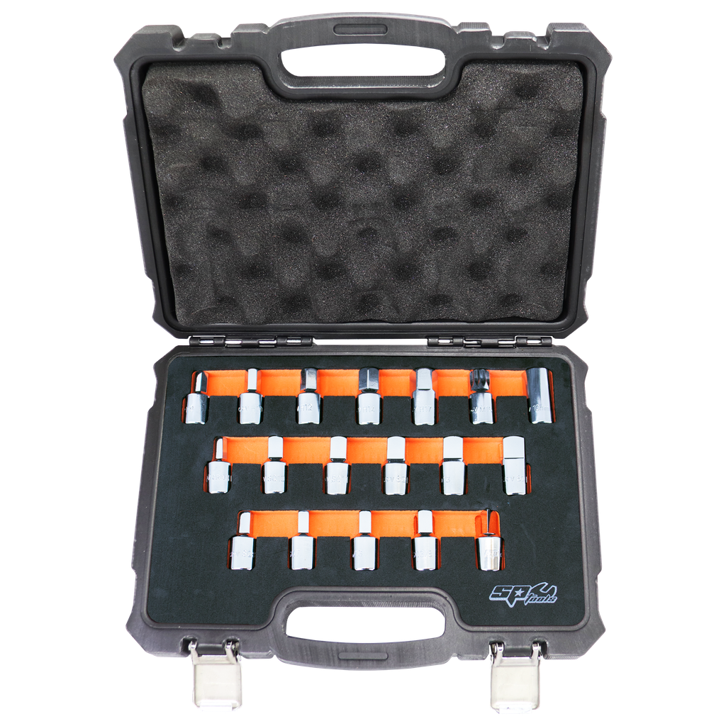 [SP20215] ENGINE SERVICE - OIL DRAIN PLUG KEY SET 3/8" 18PCS
