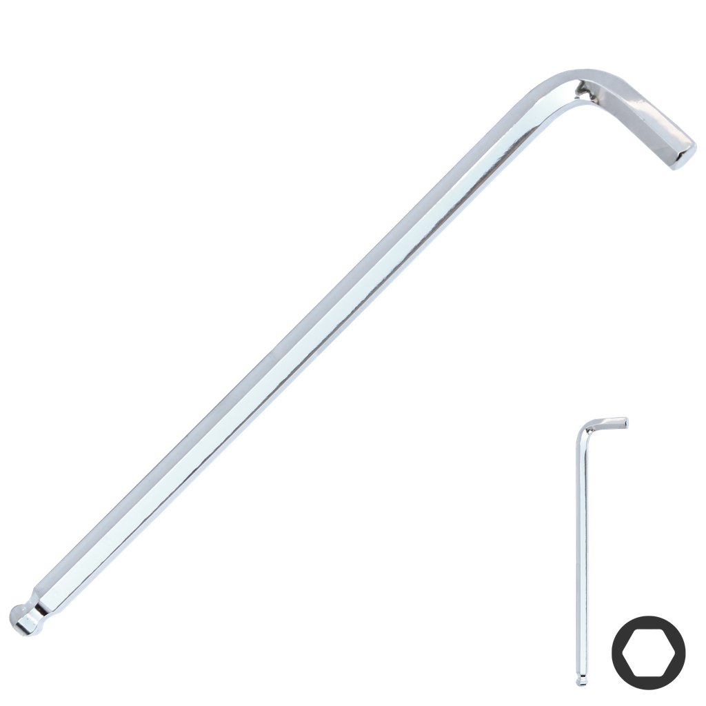 [SP34920] KEY SET - METRIC HEX CHROME BALL DRIVE - 22MM (PK1)