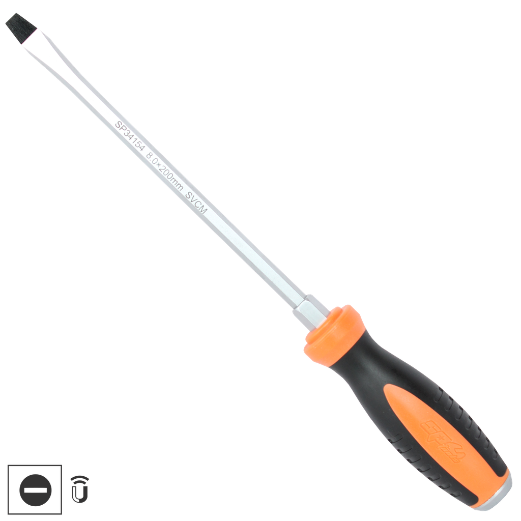 [SP34150] SCREWDRIVER - SLOTTED GO-THRU HEX BOLSTER 6.5X100MM