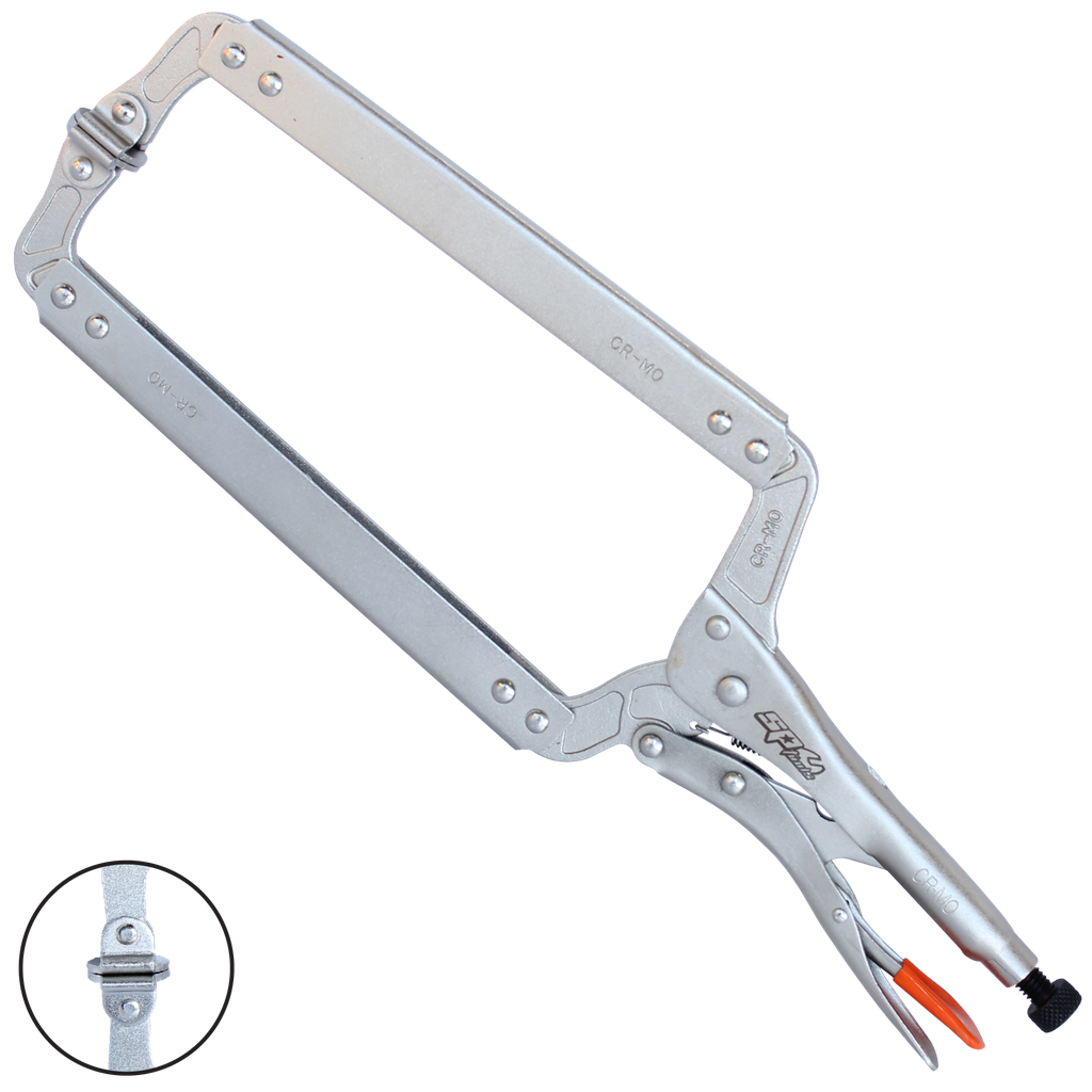 [SP32658] PLIERS & CUTTERS - LOCKING C-CLAMP SWIVEL PADS - 450MM (18")