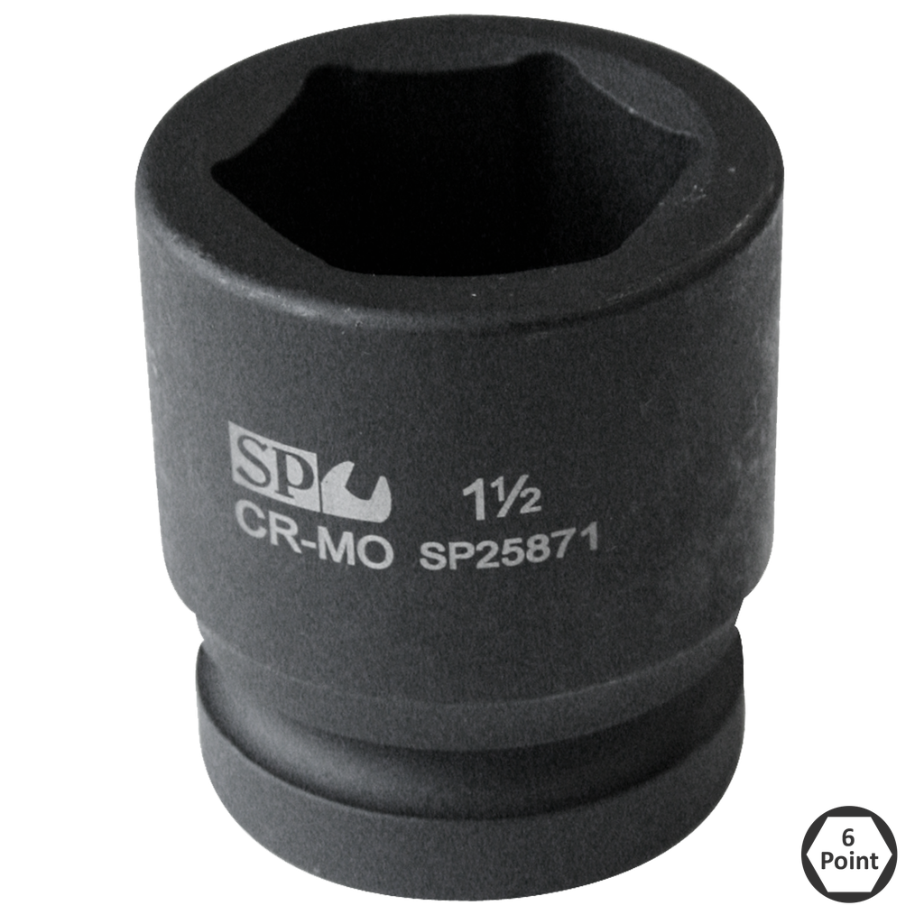 [SP26713] SOCKET IMPACT 1-1/2"DR 6PT SAE 4-1/8"