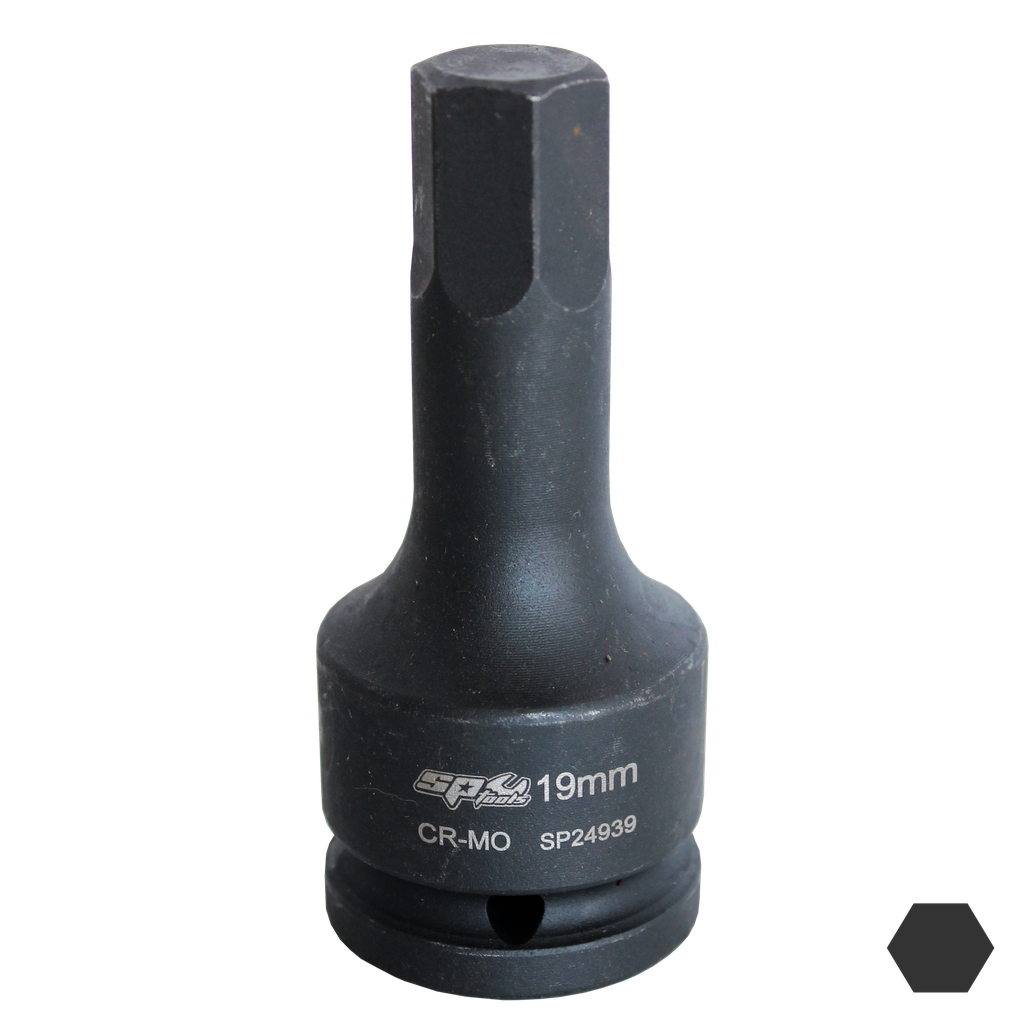 [SP24932] SOCKET IMPACT 3/4"DR INHEX METRIC 12MM SP TOOLS