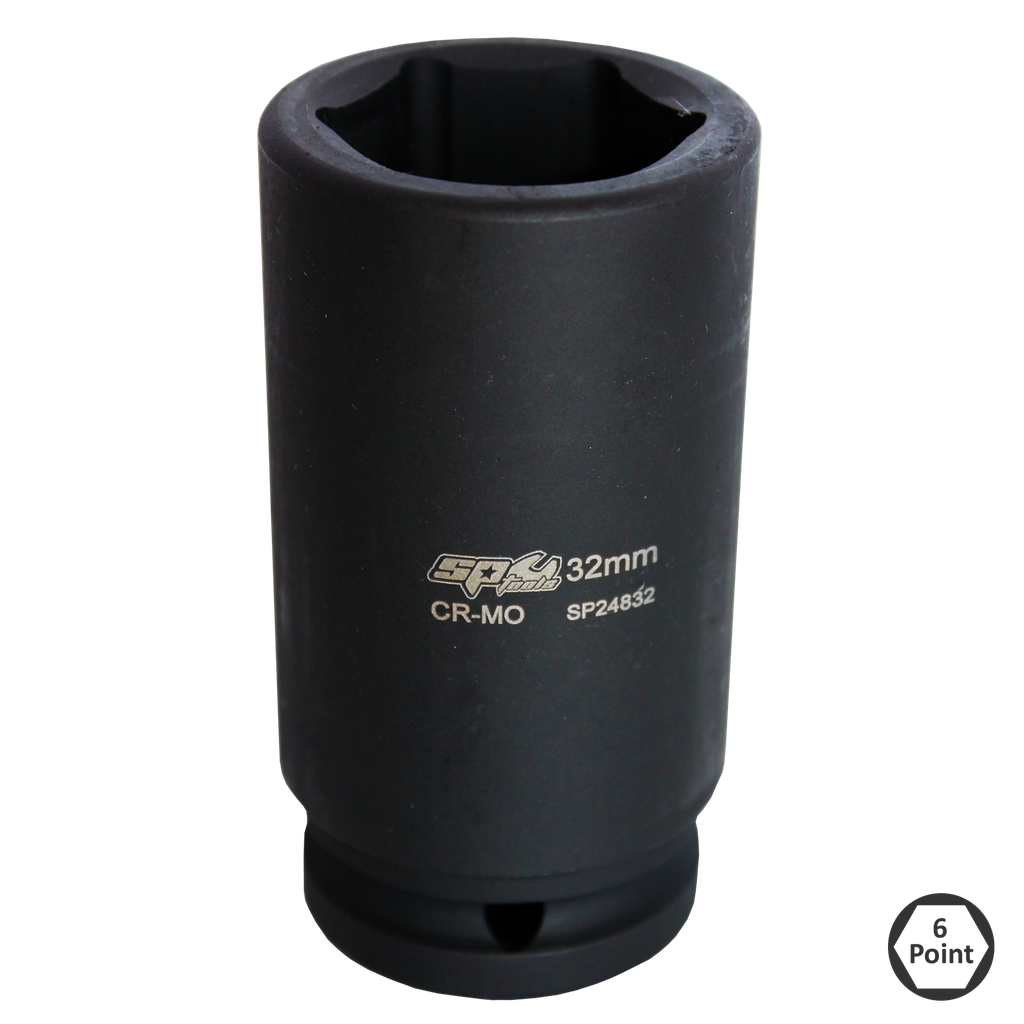 [SP24838] SOCKET IMPACT 3/4DR 6PT DEEP METRIC 38MM SP TOOLS