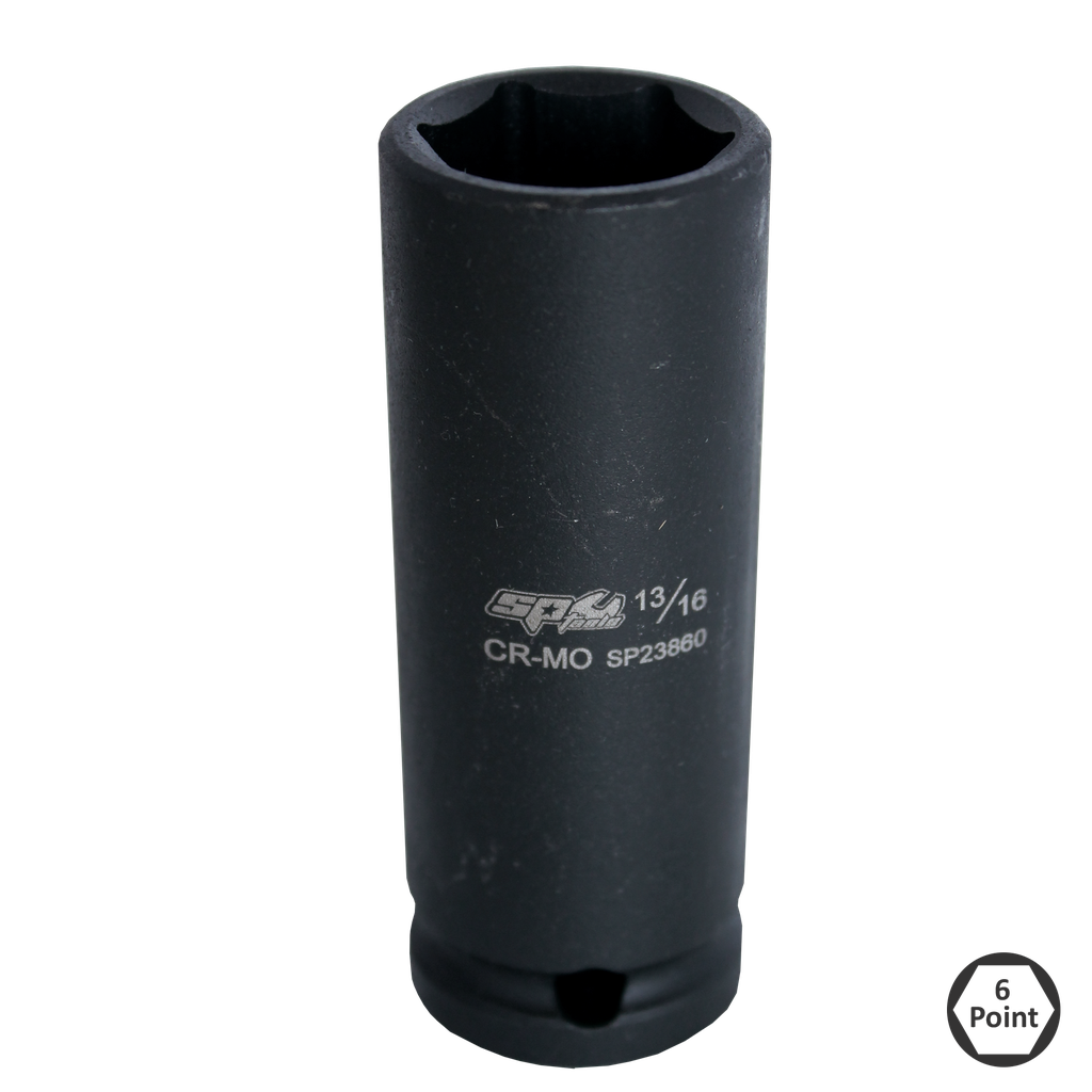 [SP23856] SOCKET IMPACT 1/2" DR 6PT DEEP SAE 9/16"