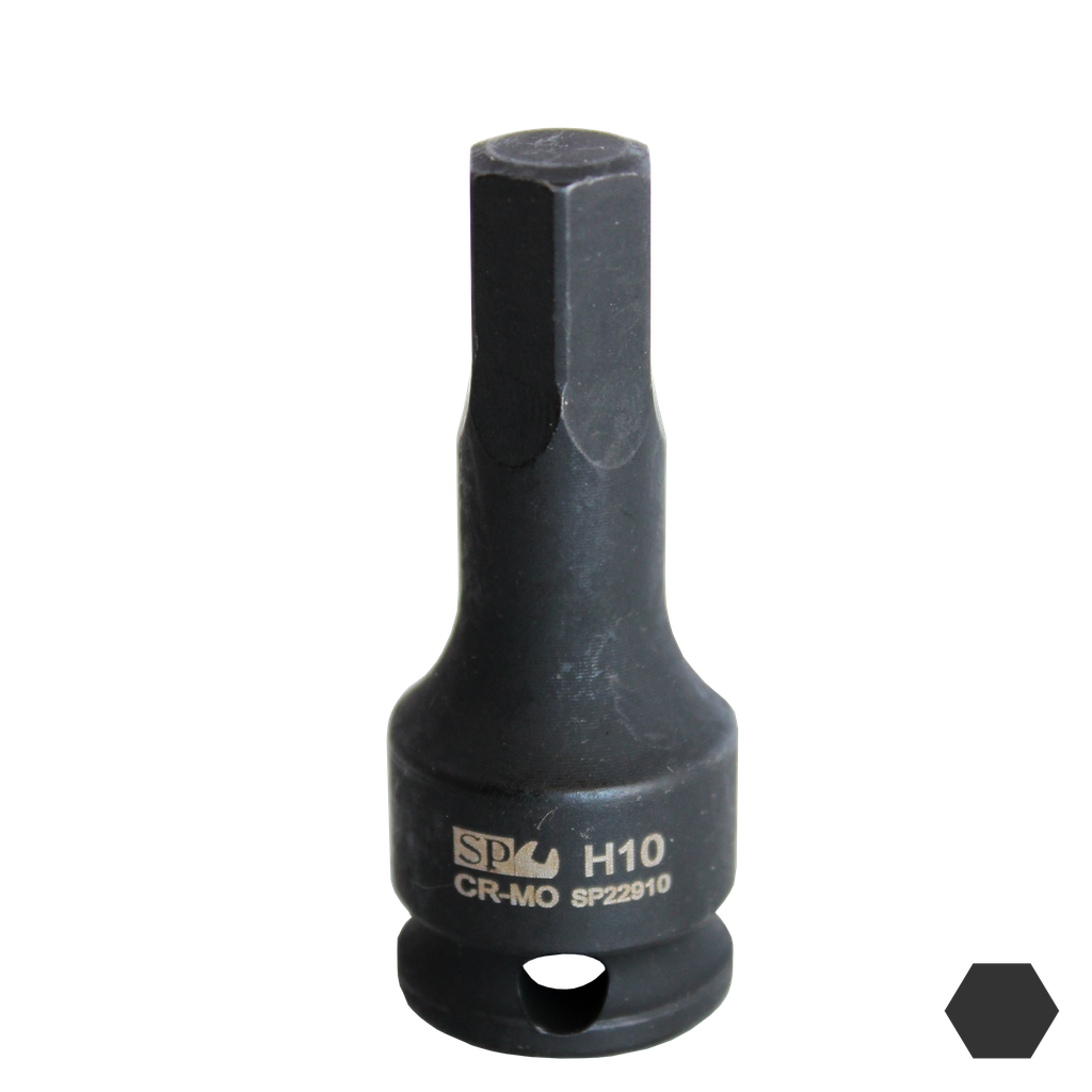[SP22910] SOCKET IMPACT 3/8"DR INHEX METRIC 10MM SP TOOLS