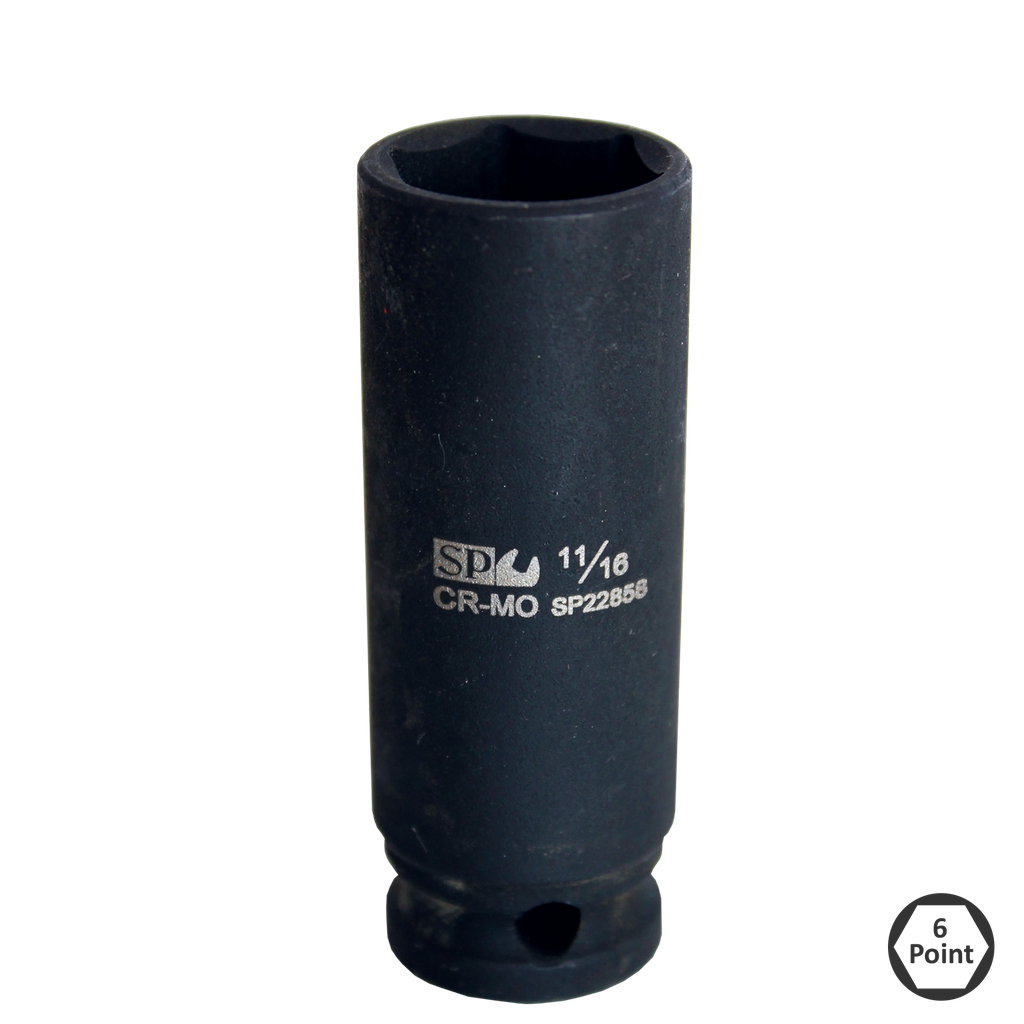 [SP22855] SOCKET IMPACT 3/8DR 6PT DEEP SAE 1/2" SP TOOLS