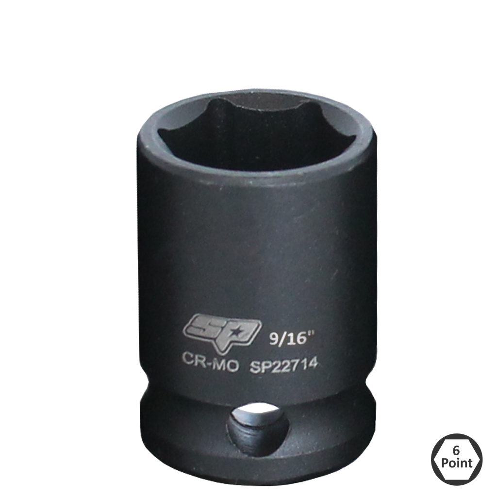 [SP22755] SOCKET IMPACT 3/8"DR 6PT SAE 1/2" SP TOOLS