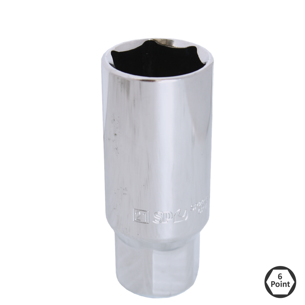 [SP22496] SOCKET - 3/8"DR SPARK PLUG 6PT METRIC 21MM