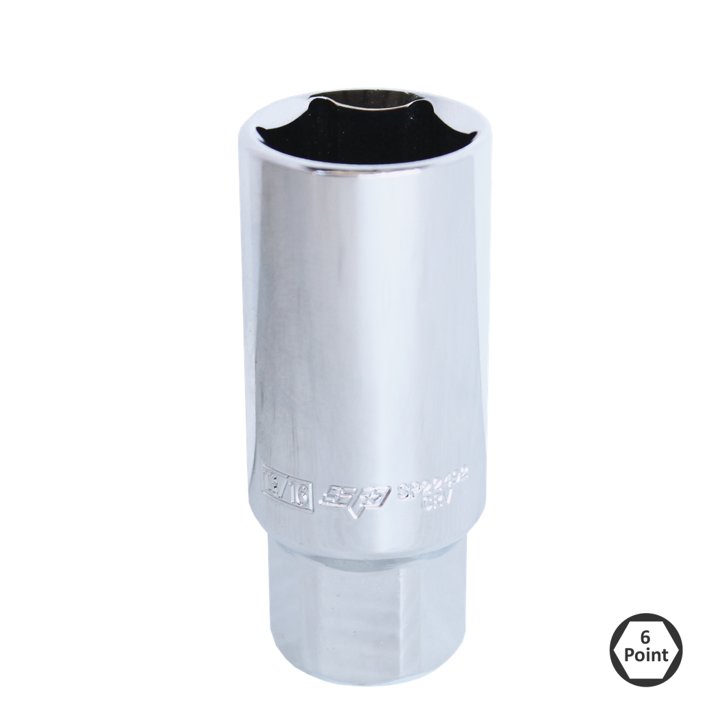 SOCKET - 3/8"DR SPARK PLUG 6PT SAE 13/16"