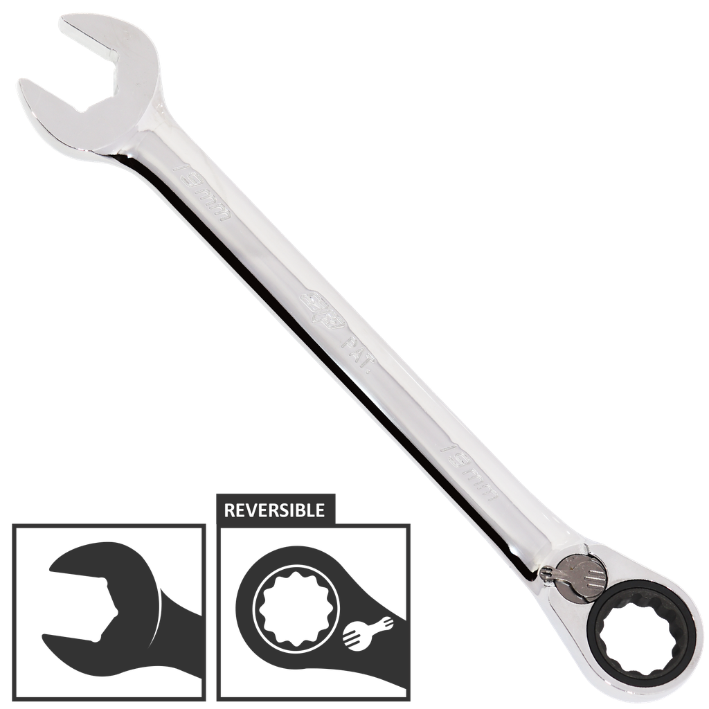 [SP17018] SPANNER ROE GEARDRIVE REVERSIBLE METRIC 18MM