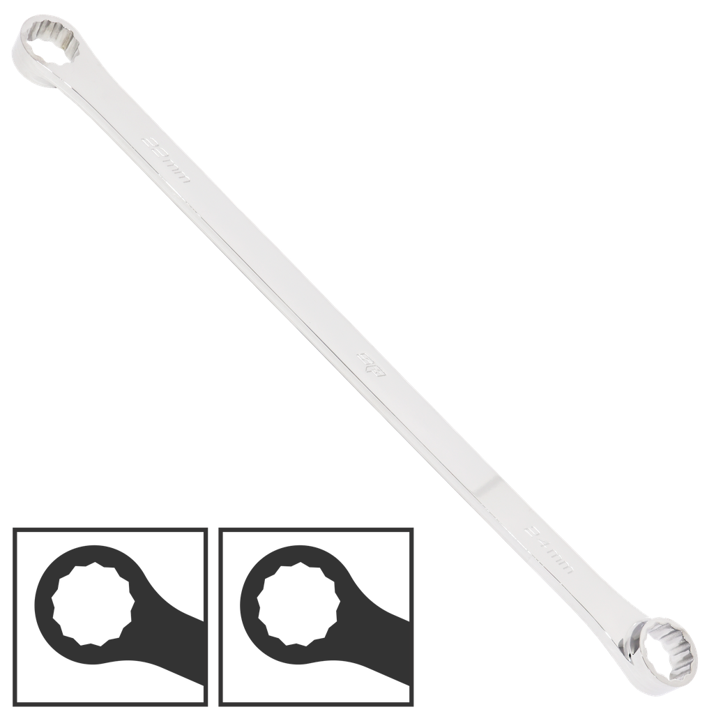 [SP15008] SPANNER RING DOUBLE RING METRIC 8MM X 10MM 0DEGREE