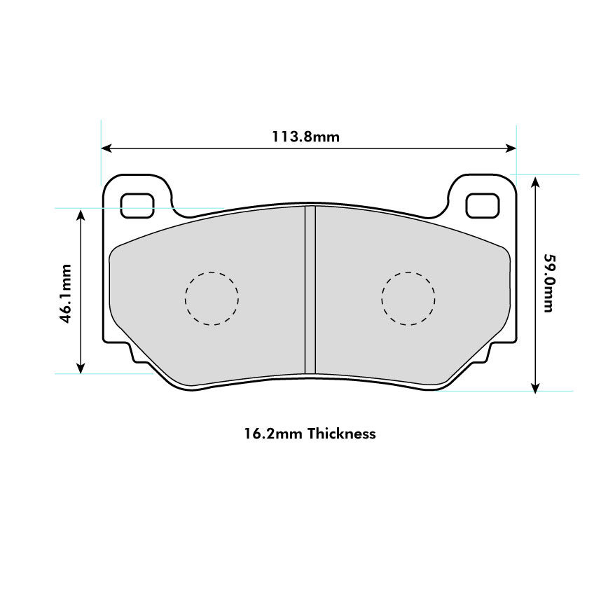 Pagid RST1 Brake Pads To Fit AP Racing CP7600/CP7606/CP7613 / OE Calipers
