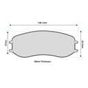Pagid RST1 Brake Pads To Fit PFC ZR68 Caliper