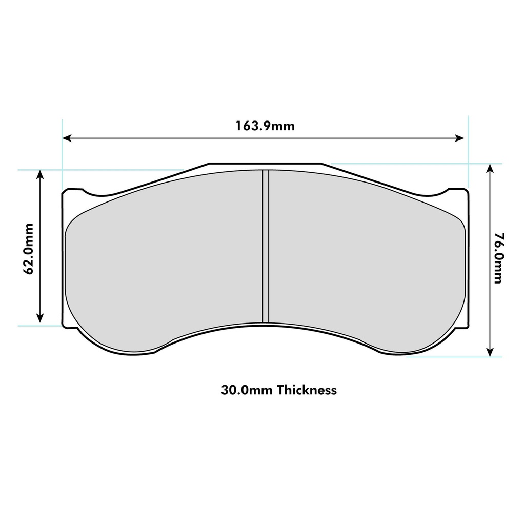 Pagid RSL1 Brake Pads To Fit Brembo 07.7614.3 Caliper