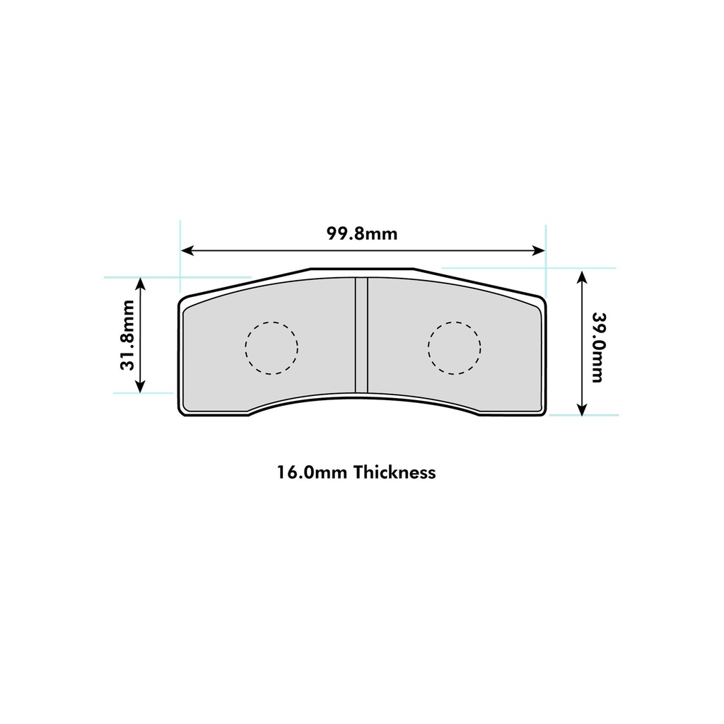 Pagid RST2 Brake Pads To Fit AP Racing CP7031 Caliper