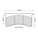 Pagid RST3 Brake Pads To Fit AP Racing CP8350 / Wilwood Billet Superlite Calipers