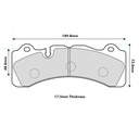 EBC Brakes RP-X Brake Pads To Fit Brembo GT-6 Caliper