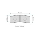 Ferodo DS1.11 Brake Pads To Fit AP Racing CP7031 Caliper