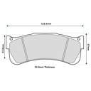 Ferodo DS3.12 (Thermally Treated) Brake Pads To Fit Brembo 07.7293.7 Calipers