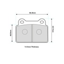 PBS Brakes ProTrack Brake Pads