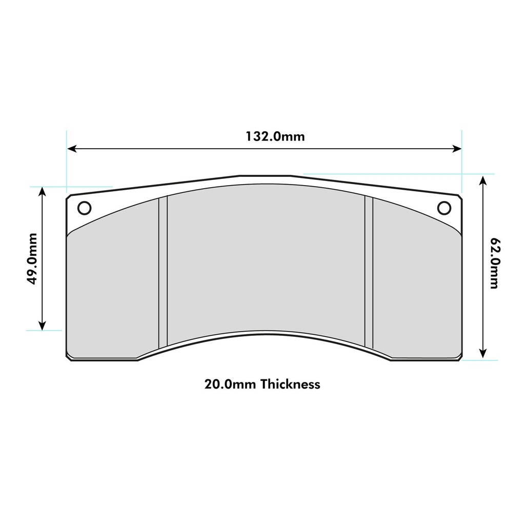Ferodo DS2500 Brake Pads To Fit Alcon B-Type 4 Piston Calipers