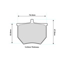 Ferodo 4003 Brake Pads To Fit AP Racing CP2382/CP2384 Calipers