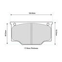 Pagid RSH29E Brake Pads To Fit Girling AR5 / BR / OE Calipers