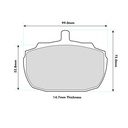 Mintex M1166 Brake Pads To Fit AP Lockheed Princess 4 Piston / OE Calipers