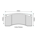 Mintex M1155 Brake Pads To Fit Alcon & Brembo Various Calipers