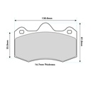 Pagid RST3 Brake Pads To Fit AP Racing CP6635 / OE Calipers