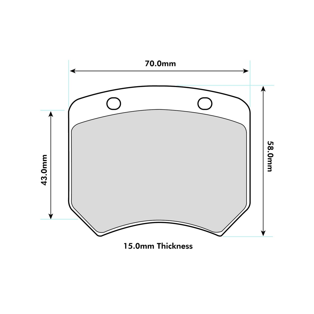 [FERFCP825C] Ferodo 4003 Brake Pads To Fit AP Racing Various 2 Piston / OE Calipers