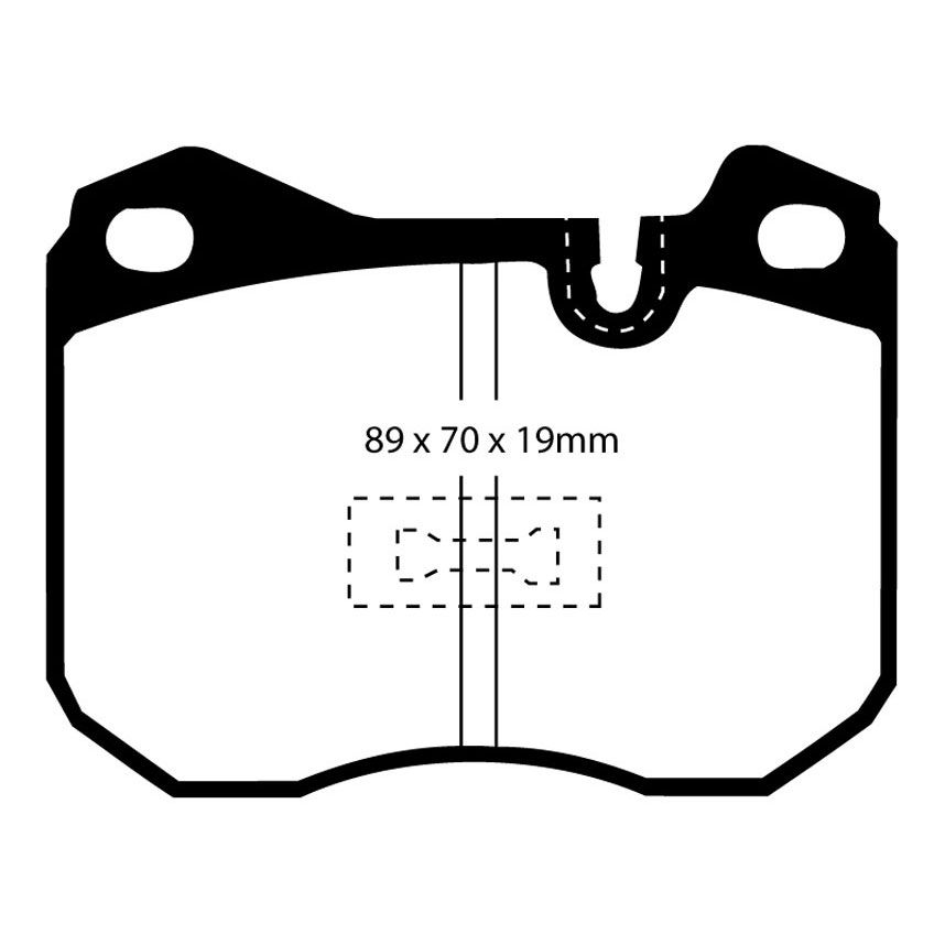 [EBCDP4345R] EBC Brakes Yellowstuff Performance Brake Pads