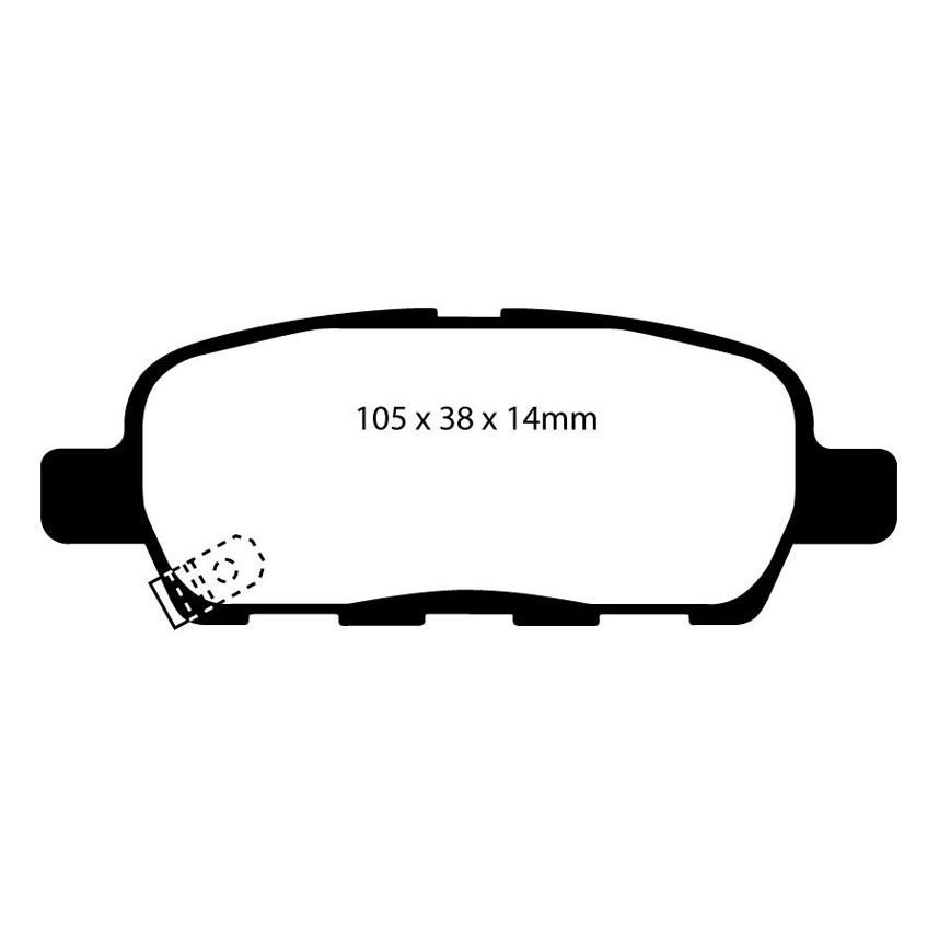 [EBCDP31666C] EBC Brakes Redstuff Performance Brake Pads