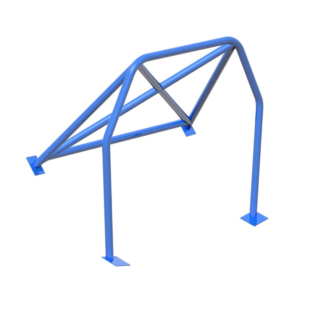 [S/WSW-HC-088-BLUE-GU] SW Motorsports Track Day Bolt In Half Roll Cage