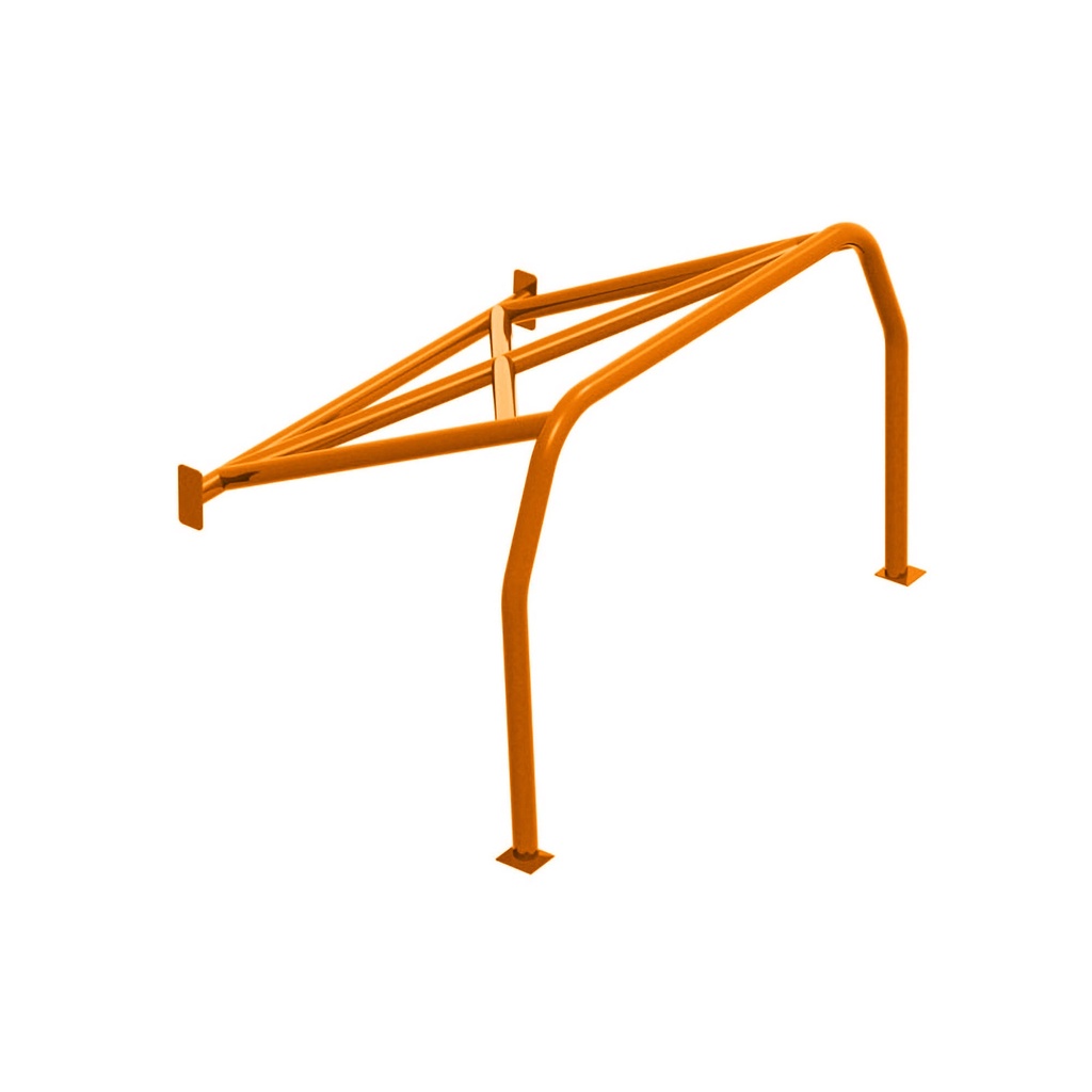 [S/WSW-HC-0057-ORANGE-GU] SW Motorsports Track Day Bolt In Half Roll Cage