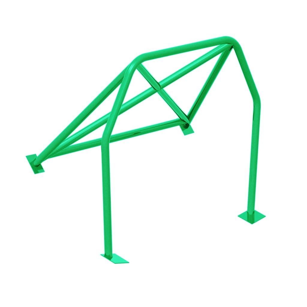 [S/WSW-HC-0022-IM-GREEN-GU] SW Motorsports Track Day Bolt In Half Roll Cage