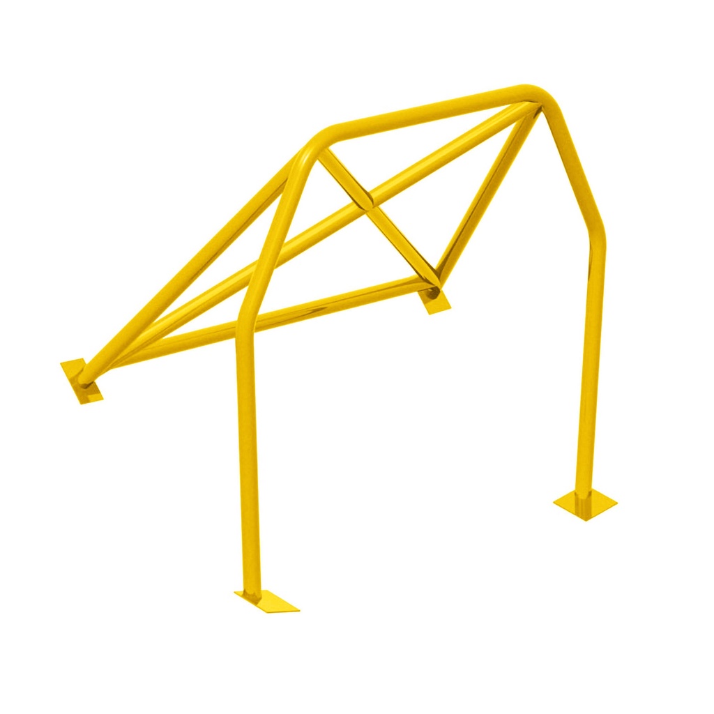 [S/WSW-HC-0022-IM-YELLOW] SW Motorsports Track Day Bolt In Half Roll Cage