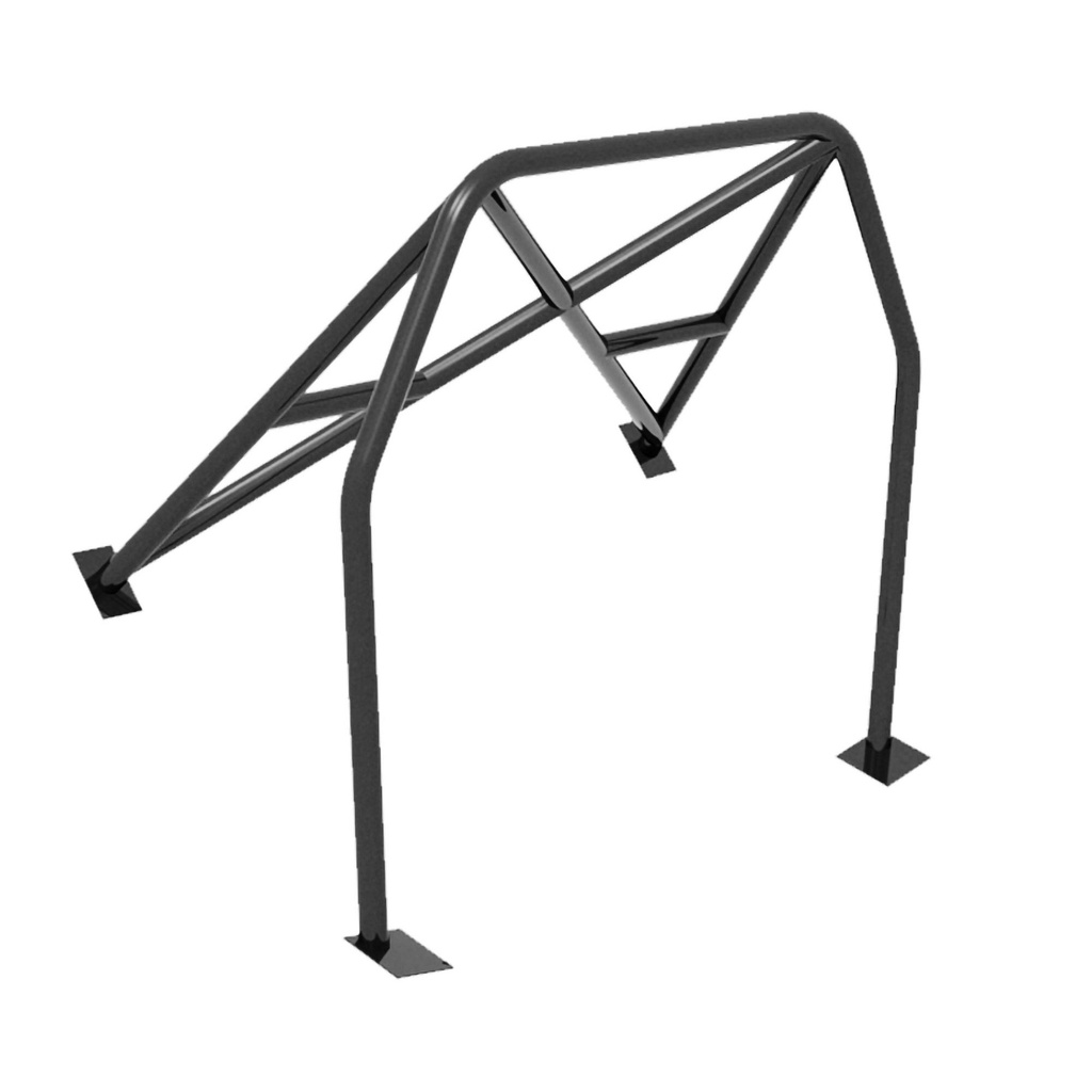 [S/WSW-HC-0016-OH-BLACK] SW Motorsports Club Sport Bolt In Half Roll Cage