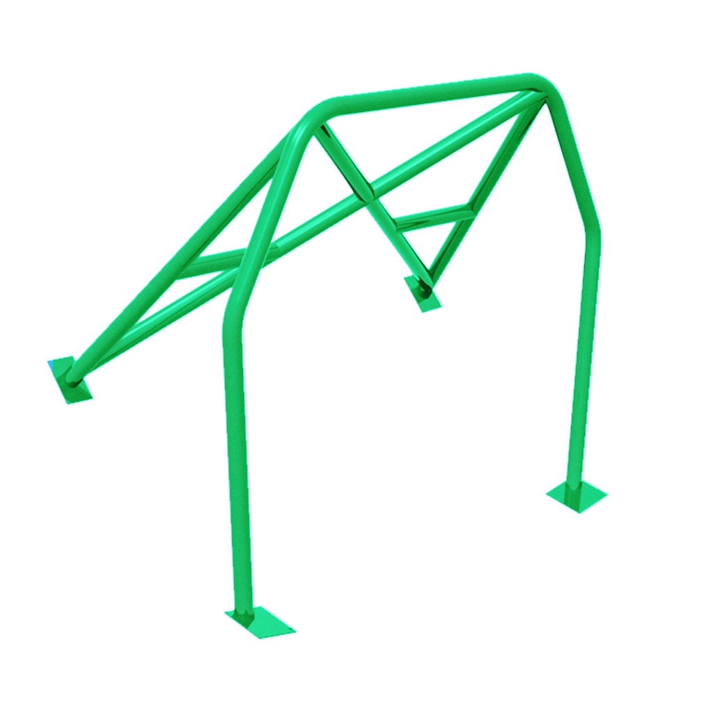 [S/WSW-HC-0016-OH-GREEN] SW Motorsports Club Sport Bolt In Half Roll Cage
