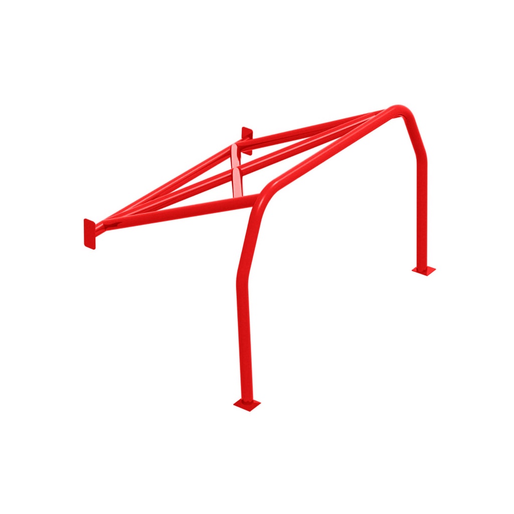 [S/WSW-HC-0008-MB-RED] SW Motorsports Track Day Bolt In Half Roll Cage