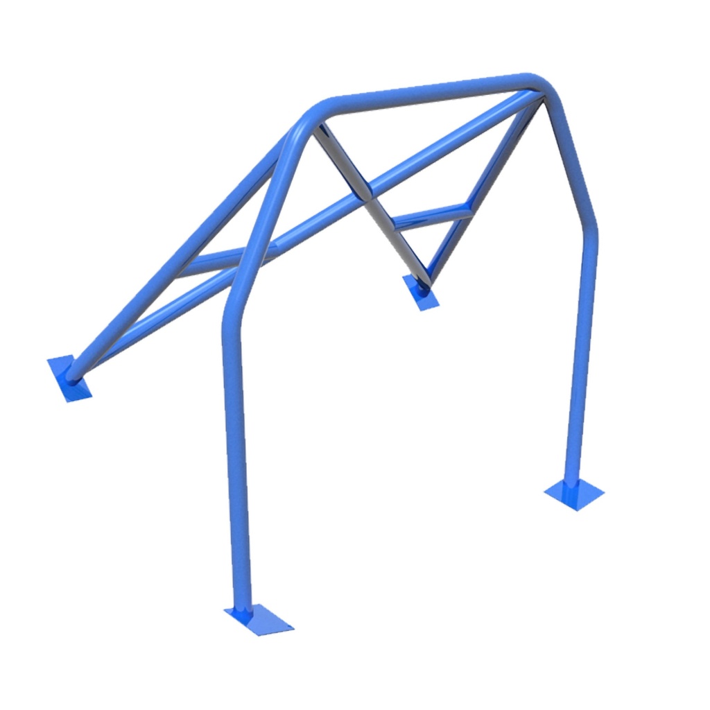 [S/WSW-HC-0080-BLUE-GU] SW Motorsports Club Sport Bolt In Half Roll Cage